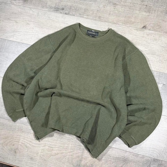 Banana Republic Other - banana, republic, green striped sweatshirt, size large boxy